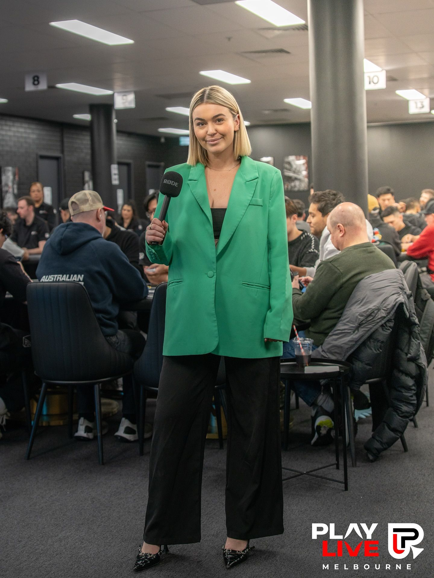 Teri reporting from the floor at PlayLive Melbourne